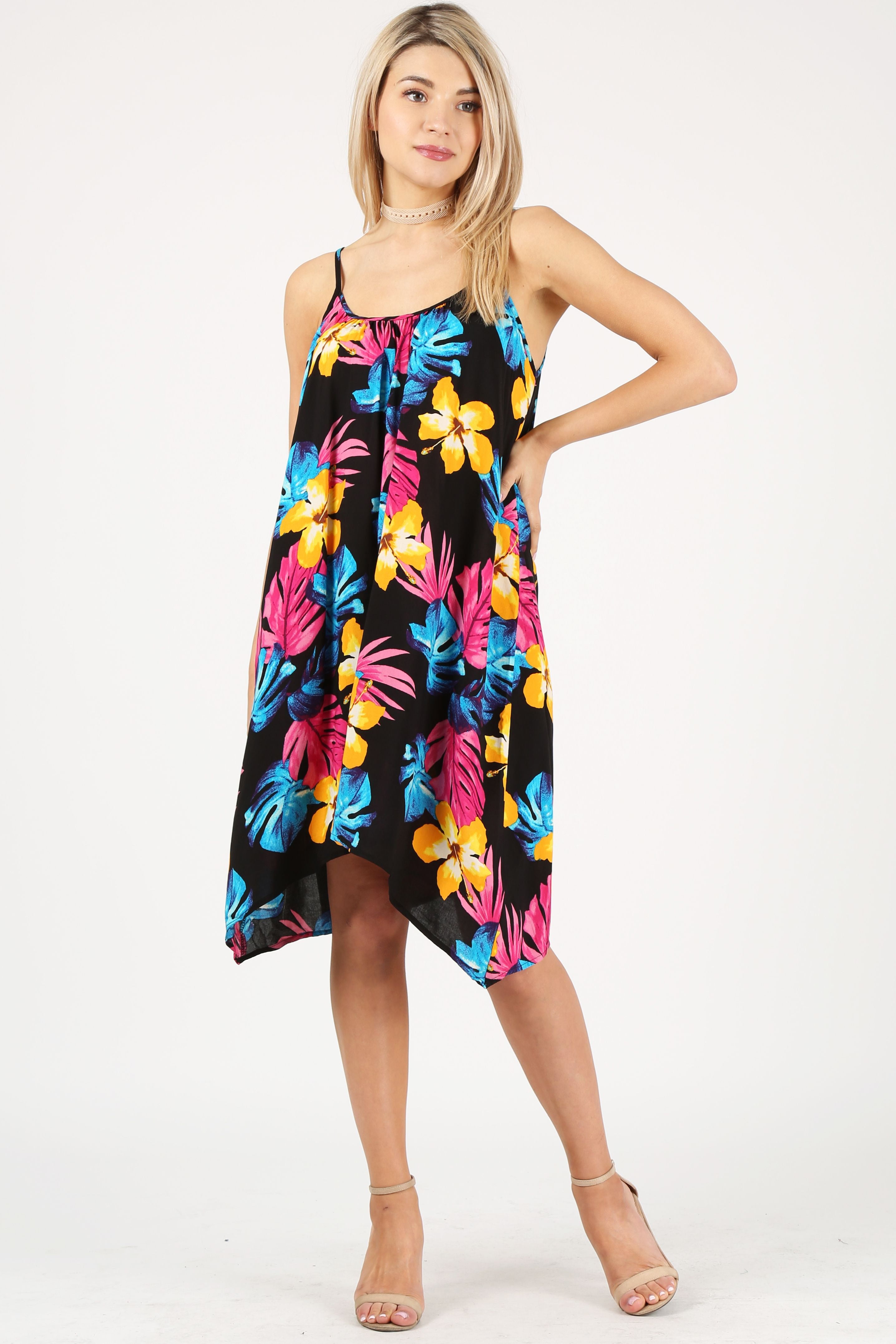 plus size spaghetti strap sundress