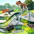 thumbnail image 4 of Coroiesty Pista de Carreras de Dinosaurios que Brilla en la Oscuridad, 268 Piezas, 4 of 9