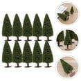 thumbnail image 3 of Miangastore 10pcs Miniature Pine Trees Model Green Scenery Landscape Based Cedar Trees, 3 of 9