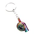 thumbnail image 3 of Turbocharger Keychain Round Hoop Stainless Chain Polished -deformed Decoration Alloy Gift Shop School Decor Pendant, 3 of 7
