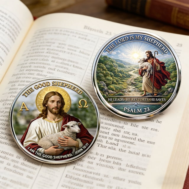 Tdxkok Pièces Commémoratives « the Good Shepherds » Fournitures de Fête de Pâques