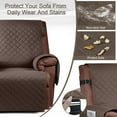 thumbnail image 4 of 100% Waterproof Recliner Chair Cover, Reclining Couch Covers for Pets, Dogs, Recliner Couch Slipcover Furniture Protector with Elastic Straps for Kids,23", 4 of 12