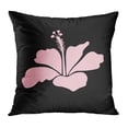 thumbnail image 1 of ECCOT Colorful Abstract Aloha Neutral on Black Hibiscus Active Allover Beach Beauty Botanical Pillowcase Pillow Cover Cushion Case 20x20 inch, 1 of 1