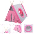thumbnail image 4 of Hamster Tent Pet Heaut Onout Nest House Chinchilla Fieltro Hideaway Guinea Pink Hut, 4 of 7