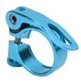 thumbnail image 2 of Abrazadera para tija de sillín de bicicleta de aleación de aluminio de diseño duradero y liberación rápida de 34,9 mm, color azul, 2 of 8
