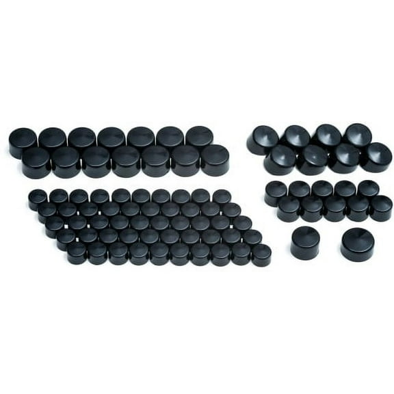 Kuryakyn 2446 Motorcycle Accessory: Kool Kaps Engine Bolt Head Covers/Topper Caps for 5/16" Hex Head Bolt (Uses 1/2" Wrench), Chrome, Pack of 10