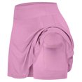 thumbnail image 3 of Idoravan Women's Basic Versatile Skirt Clearance Womens Tennis Skirts Run yoga Inner Shorts Elastic Sports Golf Pockets Hakama, 3 of 9