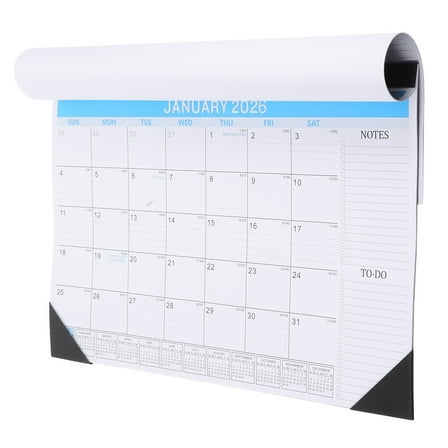 OFFIGAM Hanging Calendar 2026 Wall Mount Calendar Blue Paper 1Pcs