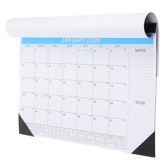 OFFIGAM Hanging Calendar 2026 Wall Mount Calendar Blue Paper 1Pcs