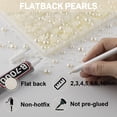 thumbnail image 4 of Worthofbest 10000 Pcs Flat Back Half Pearls with B7000 Glue for Decoration, DIY, Crafts, Shoes and More - Ivory, 4 of 6