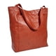 thumbnail image 1 of Bolso de hombro para mujer jinwen bolso de mano para ir de compras de vacaciones Marrón, 1 of 8