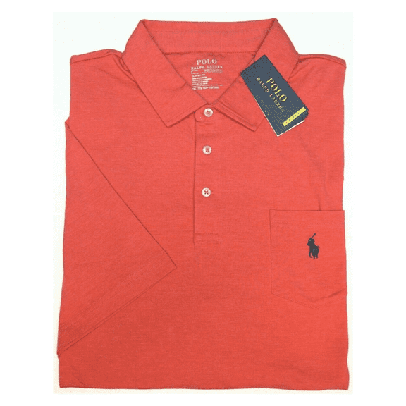 Polo Ralph Lauren Performance Short Sleeve Shirt Classic Fit, Pink Heather, XXL