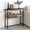 Charcoal Gray, variant on Manora Farmhouse Console Table, 2-Tier Console Table, Narrow Sofa Table with Adjustable Feet for Entryway, Living Room, Rustic Brown