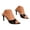 Black, variant on Dakaela Women’s Mule Heeled Sandals Open Pointed Toe Slip on Kittens Heels 3.14 Inch Stiletto Backless Wedding Party Dressy Pumps Shoes Beige 6