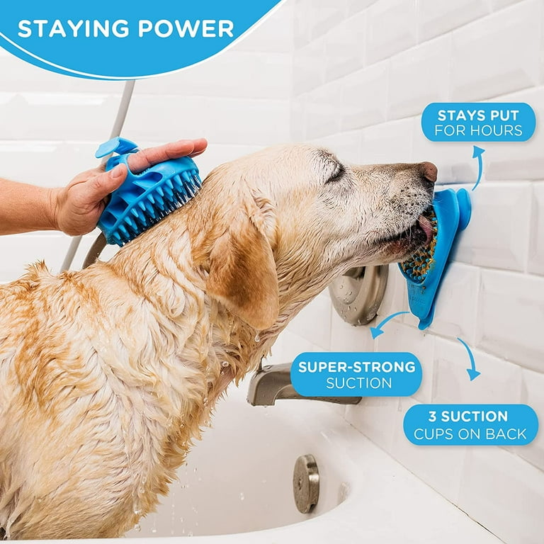 Dropship 2pcs Dog Lick Pad Pet Shower Grooming Slow Feeder Dog