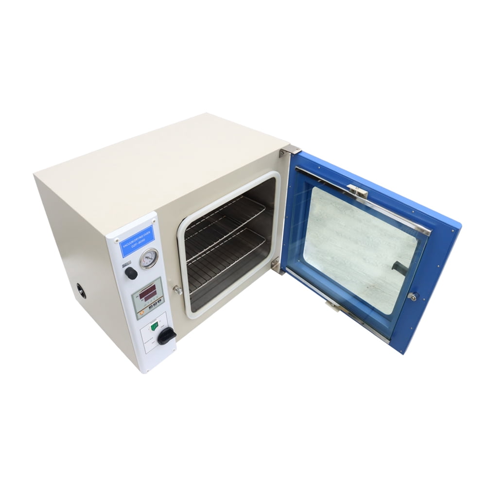 Vacuum Heating Drying Oven Digital Stainless Steel Chamber 2 Shelves Temperature Control Lab 110V 1.9Cu ft