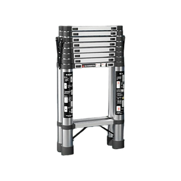 Escalera de mano plegable, escalera extensible, escalera telescópica portátil gruesa para ahorrar espacio, escalera doméstica para el hogar, trabajo y 35 millones