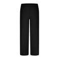thumbnail image 7 of BXINGOHAI Women's Golf Pants Stretch Work Ankle Pants High Waist Dress Pants with Pockets for Yoga Business Travel Casual Black,L, 7 of 7