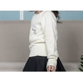 thumbnail image 4 of Toddler Girls 100% Cotton White Pullover Winter Sweater, 4 of 4