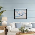 thumbnail image 2 of Stupell Industries Summer Seagulls Crowding Shore Black Framed Floater Canvas Wall Art, design by Sisi and Seb, 25 x 31, 2 of 9