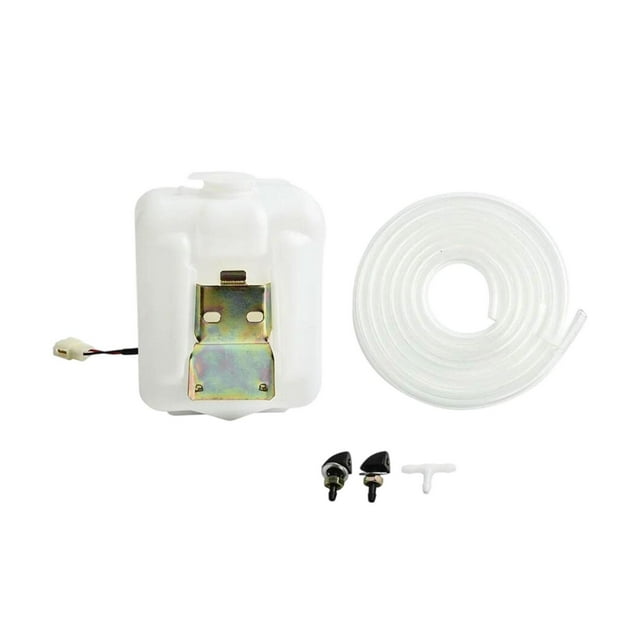 Miulika Windshield Washer Reservoir,Fluid Reservoir Bottle Kit,Replace,Jet Button Switch,Car Windshield Washer Pump Tank for Car