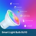 thumbnail image 2 of Linkind Matter Smart Light Bulbs, GU10 40W Color Changing LED Light Bulbs, Dimmable, Work with Alexa, Google Home, Apple Home, Music Sync, 2 Pack, 2 of 8