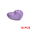 Purple, variant on hulanddfd Heart Shaped Dinner Plates Shatterproof Dinner Plates Dishwasher Microwave Safe Reusable Dinnerware Dishes for Kitchen Dining Camping Wedding Birthday Party
