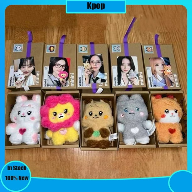 Muñeco de peluche de dibujos animados Kpop (G)I-DLE I SWAY KLAXON, colgante de bolso periférico de Minnie, Keychian YUQI Soyeon Miyeon, adorno de mesa