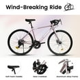 thumbnail image 4 of 700Cx28 Road Bike, Lightweight Aluminum Frame, Disc Brakes, 16-Speed, Fast Acceleration, Suitable for Men and Women, Ideal for High-Intensity Riding, 4 of 8