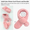 thumbnail image 5 of Fleece Boys Girls Scarf Warm Winter Autumn Kids Collar Scarf Neck Warmer Children Scarf 1-6 Years (Pink), 5 of 5