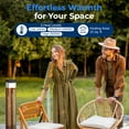 thumbnail image 6 of SereneLife 900W Floor Standing Electric Patio Heater w/ Three Power Settings, 6 of 7