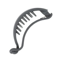 Unique Bargains 1 Pc Classic Ponytail Hairpin Hairdo Clip for Women 3.15"x1.18"x1.26" Gray