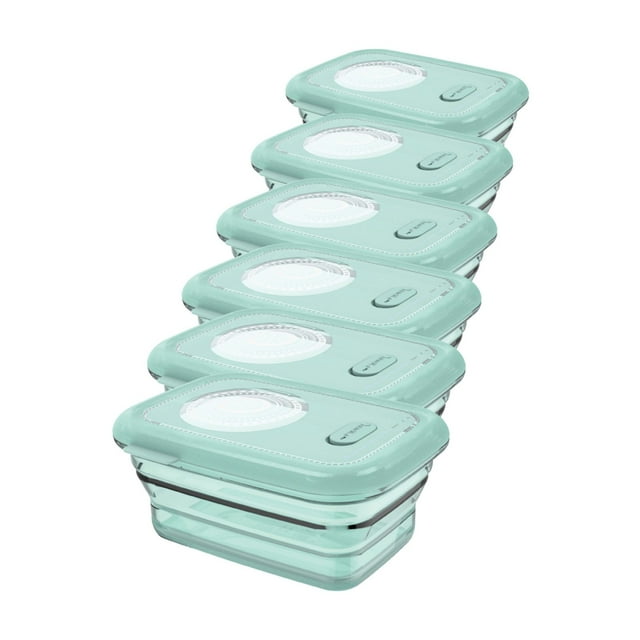 Conteneur de Stockage Alimentaire en Silicone Pliable -1160ml - Gris - Lot de 6