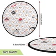 thumbnail image 2 of Coolnut Christmas Snowman Heads Cute Christmas Tree Mats Waterproof Tree Skirt, Xmas Tree Stand Tray Mat Floor Protector Pad for Holiday Party Decoration, 28.3", 2 of 5