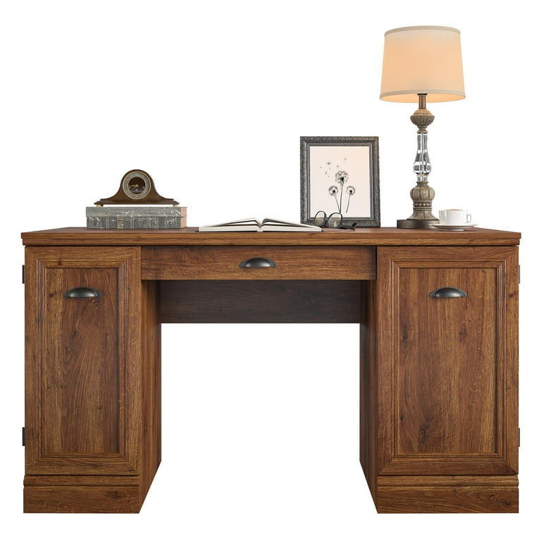 Better Homes Gardens Dean Double Pedestal Desk Cherry Oak