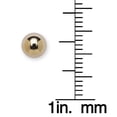 thumbnail image 2 of Solid 14k Yellow Gold 3-8mm Ball Screw Back Earrings For Women (6mm-yellow) Ball Earring, 2 of 2