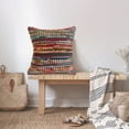 thumbnail image 5 of LR Home Nomad 20" x 20" Rainbow Striped Cotton Blend Adult Decorative Throw Pillow, 5 of 8