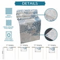 thumbnail image 6 of Light Blue Coastal Table Runner 90 Inches, Grey Beige Coral Starfish Nautical Bed Runner Dresser Scarves Tabletop for Indoor Outdoor Parties/Ceremony/Banquet, 13" x 90", 6 of 9
