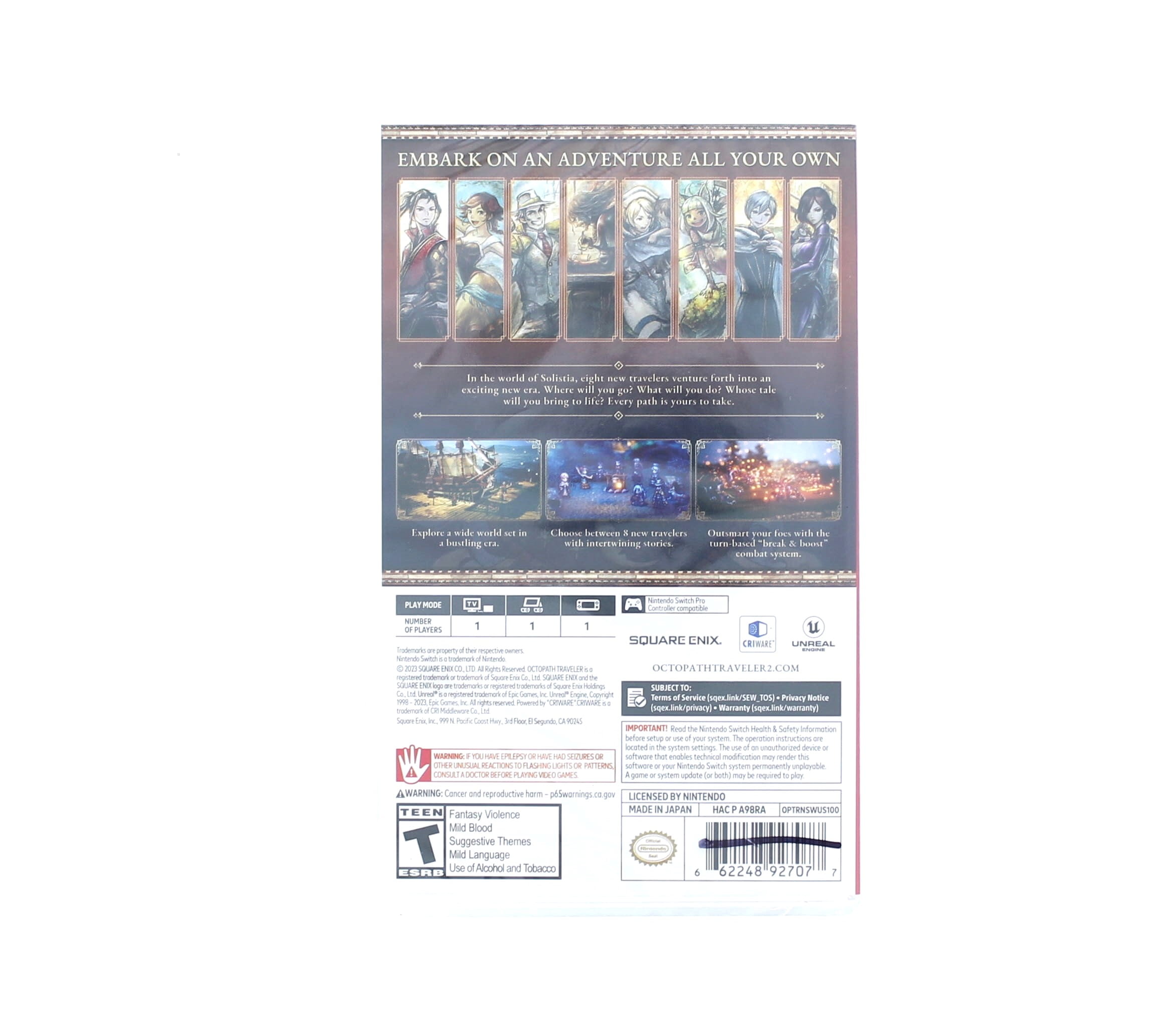 Octopath Traveler II - Nintendo Switch Game - Walmart.com