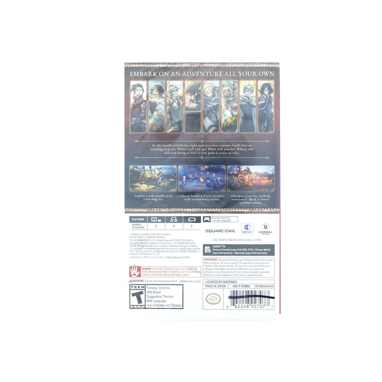 OCTOPATH TRAVELER II 非売品 ランチョンマット 全3種セット 2024年 オクトパストラベラー party スクエニカフェ コラボ