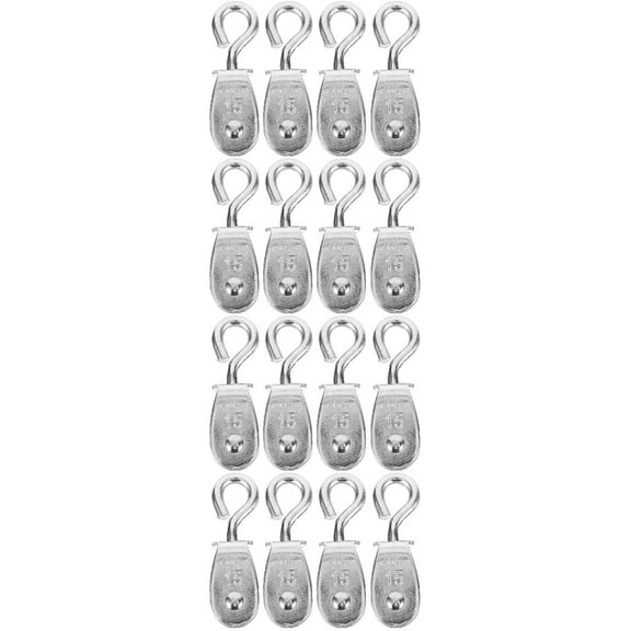 16 pcs  Crane Wire Rope Pulleys Small Lifting Pulley Steel Pulley Roller Pulley System DIY Attachment