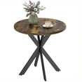 thumbnail image 1 of HOMCOM 29.5" Round Kitchen Table, Dining Table Rustic Brown, 1 of 10