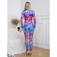 thumbnail image 5 of Zaldita Women's Mermaid Fish Scale Print Long Sleeve Rash Guard Swimsuit Sun Protection Wetsuit Bathing Suit Type A XL, 5 of 7