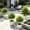 Green, variant on Faux Flowers for Outdoor Planters Persian Buttercup, Artificial Plants Outdoor Lifelike Faux Floral, Fake Outdoor Plant with Ground Stake Tall Height