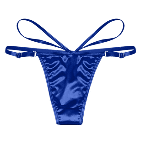 Fulorrnie Underwear for Women Breathable Briefs Comfort Seamless Panty Cheeky Waist Elastic Panties  Blue  One Size