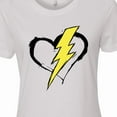 thumbnail image 4 of Inktastic Lightning Bolt Heart Women's T-Shirt, 4 of 5
