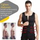 thumbnail image 2 of Paquete de 1 fajas moldeadoras de chaleco con cinturón doble para hombre, corsé de goma reforzado para el sudor, equipo deportivo para Fitness con cinturón para el vientre (XL), 2 of 4