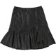 thumbnail image 1 of Falda acampanada Rebecca Taylor de cuero sintético para mujer Negro 0, 1 of 2