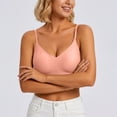 thumbnail image 5 of Seamless Wireless Bras for Women, Deep V Neck Adjustable Thin Strap, No Underwire Comfort Everyday Sleep Bra, 5 of 6