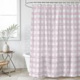 thumbnail image 4 of Pink Buffalo Plaid Bathroom Shower Curtains with 12 Hooks Polyester Waterproof Shower Curtain for Stalls and Bathtubs Farmhouse Checked Vintage Geometric Art Decorative Bathroom Curtain 60x72 Inches, 4 of 9